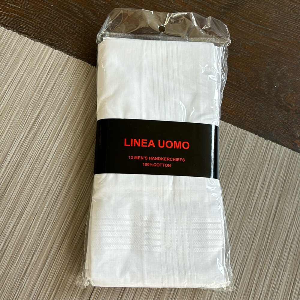 NWT | Linea Uomo 13 Men’s Handkerchiefs
